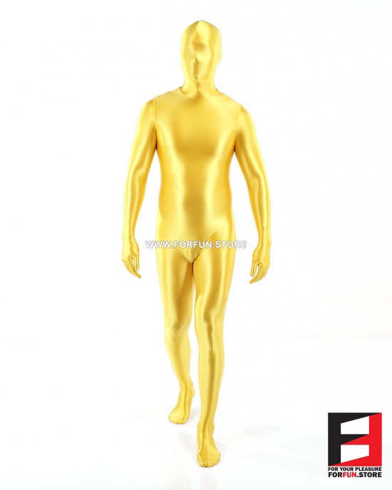 SPANDEX SLICK FUNSUIT YELLOW FS02