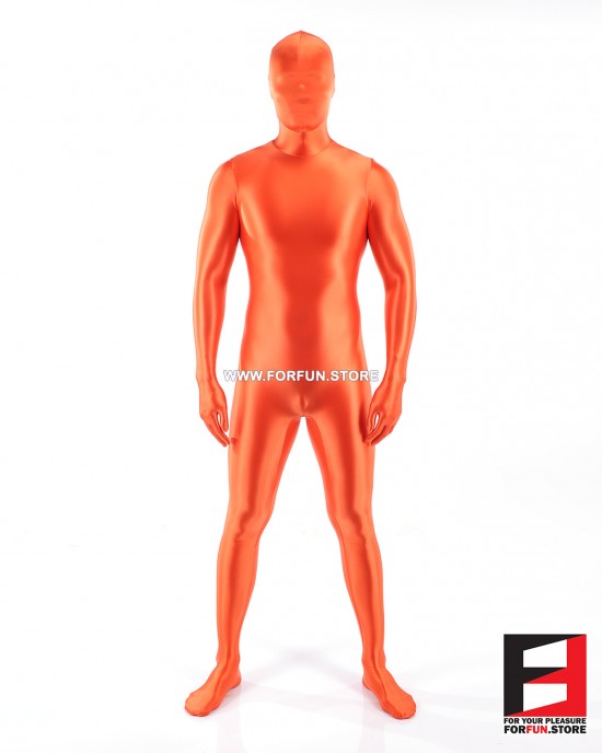 SPANDEX SLICK FUNSUIT ORANGE FS02