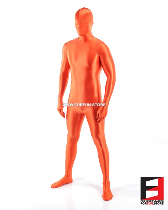 SPANDEX SLICK FUNSUIT ORANGE FS02