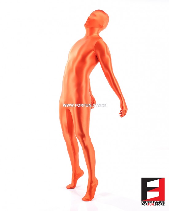 SPANDEX SLICK FUNSUIT ORANGE FS02