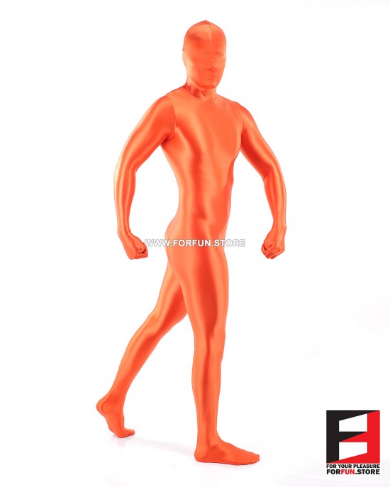 SPANDEX SLICK FUNSUIT ORANGE FS02