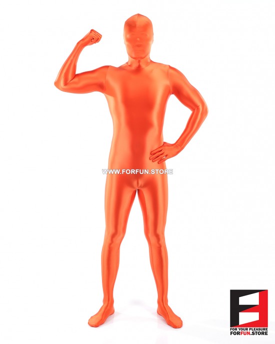 SPANDEX SLICK FUNSUIT ORANGE FS02