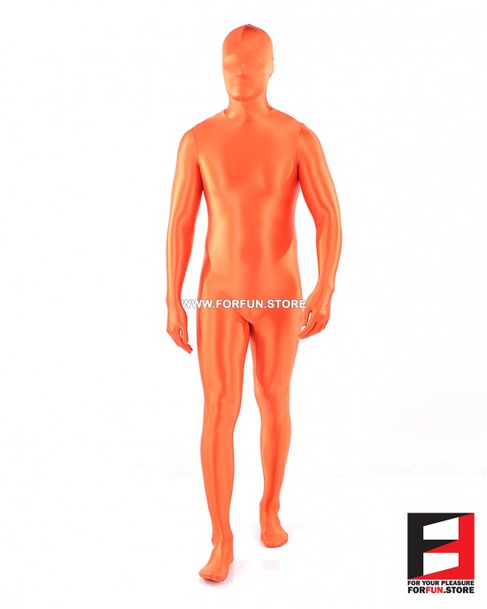 SPANDEX SLICK FUNSUIT ORANGE FS02