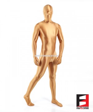SPANDEX SLICK FUNSUIT GOLD FS02 SPANDEX SLICK FUNSUIT GOLD FS02