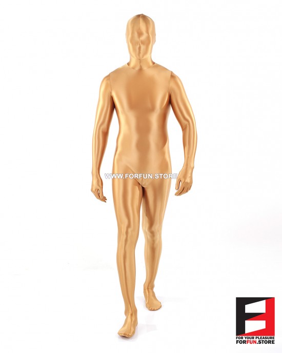 SPANDEX SLICK FUNSUIT GOLD FS02