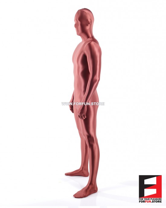 SPANDEX SLICK FUNSUIT BRONZE FS02