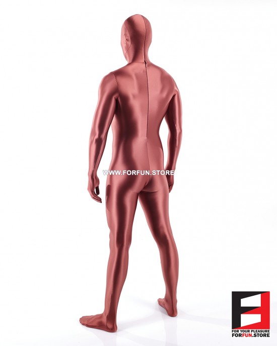 SPANDEX SLICK FUNSUIT BRONZE FS02