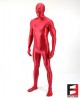 SPANDEX SLICK FUNSUIT WITH CHEST ZIPPERS RED FS02