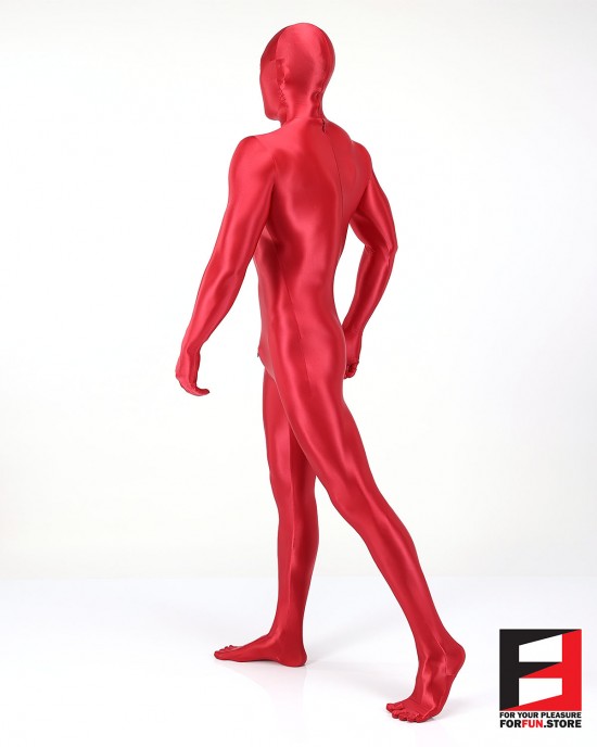SPANDEX SLICK FUNSUIT WITH CHEST ZIPPERS FS02 - 16 Colors Available