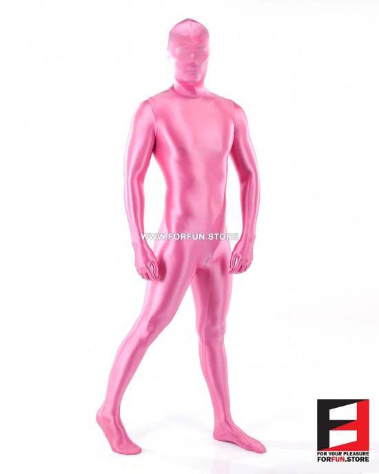 SPANDEX SLICK FUNSUIT PINK FS02