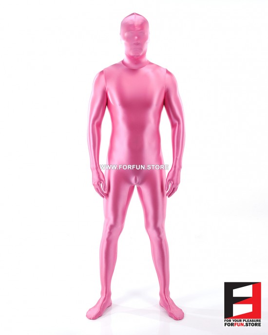 SPANDEX SLICK FUNSUIT PINK FS02