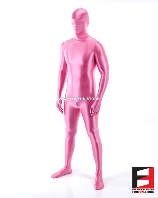 SPANDEX SLICK FUNSUIT PINK FS02