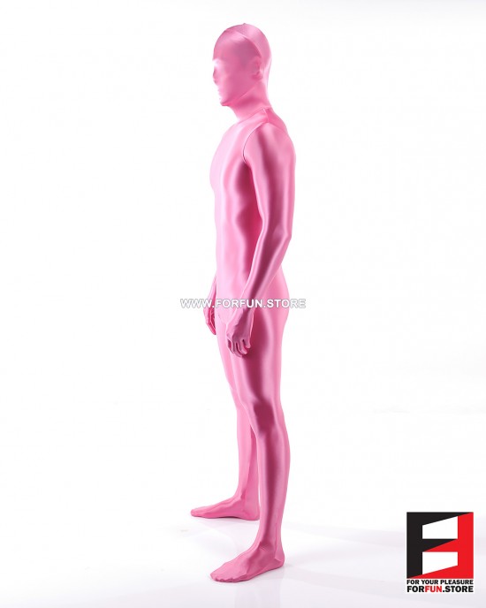SPANDEX SLICK FUNSUIT PINK FS02