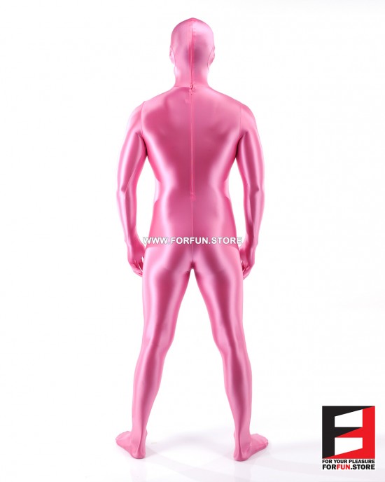 SPANDEX SLICK FUNSUIT PINK FS02