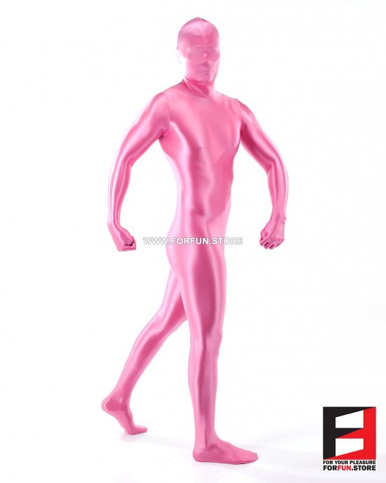 SPANDEX SLICK FUNSUIT PINK FS02