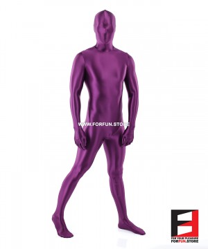 SPANDEX SLICK FUNSUIT PURPLE FS02 SPANDEX SLICK FUNSUIT PURPLE FS02