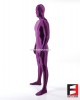SPANDEX SLICK FUNSUIT PURPLE FS02