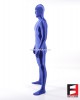 SPANDEX SLICK FUNSUIT BLUE FS02