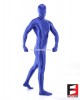 SPANDEX SLICK FUNSUIT BLUE FS02