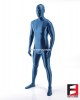 SPANDEX SLICK FUNSUIT BLUE SEA FS02