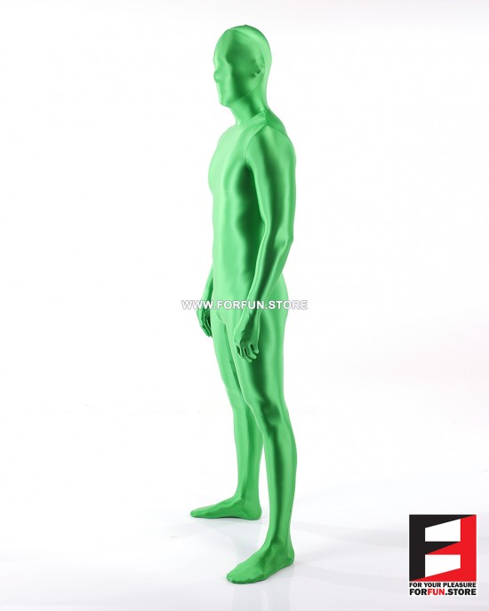 SPANDEX SLICK FUNSUIT GREEN LIGHT FS02