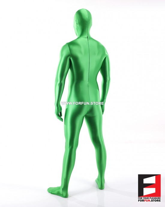SPANDEX SLICK FUNSUIT GREEN LIGHT FS02