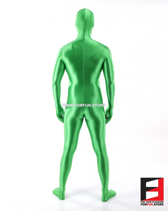 SPANDEX SLICK FUNSUIT GREEN LIGHT FS02