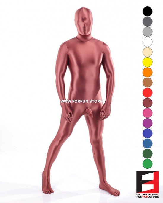 SPANDEX SLICK FUNSUIT WITH FRONT SHEATH FS02SH - 16 Colors Available