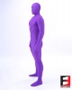 SPANDEX SMOOTH FUNSUIT PURPLE FS03