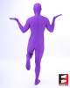 SPANDEX SMOOTH FUNSUIT PURPLE FS03