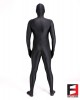 SPANDEX TEXTURE FUNSUIT BLACK FS04A