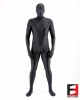 SPANDEX TEXTURE FUNSUIT BLACK FS04B