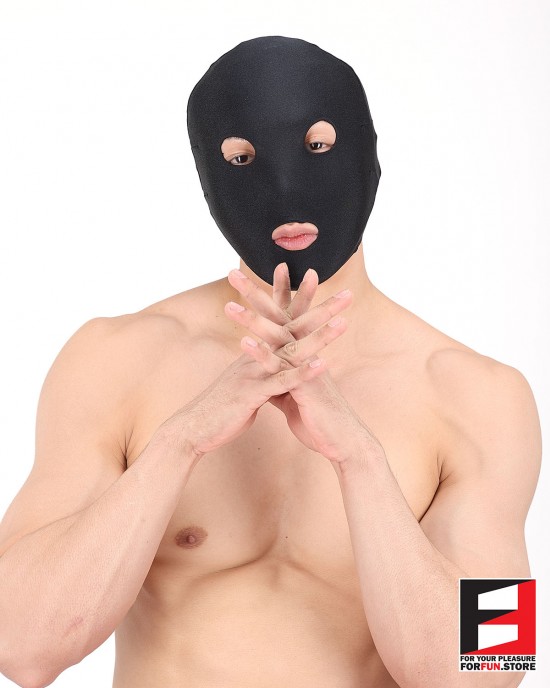 SPANDEX SHINY NECKLAESS MASK MADN01