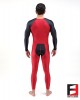 SPANDEX SHINY PLAYSUIT V1 RED&BLACK PL01-0801