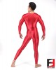 SPANDEX SLICK PLAYSUIT V1 RED PL02-08