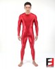 SPANDEX SLICK PLAYSUIT V1 RED PL02-08