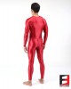 SPANDEX SLICK PLAYSUIT V1 RED PL02-08
