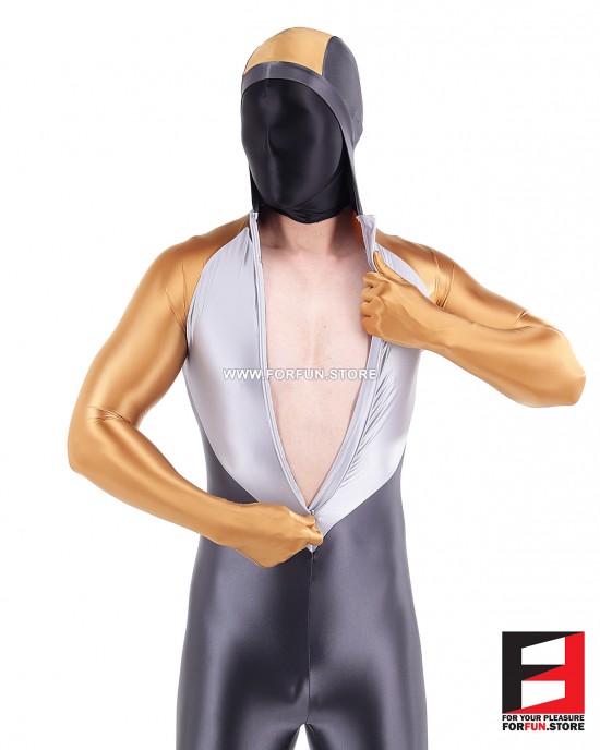 SPANDEX SLICK PLAYSUIT V6