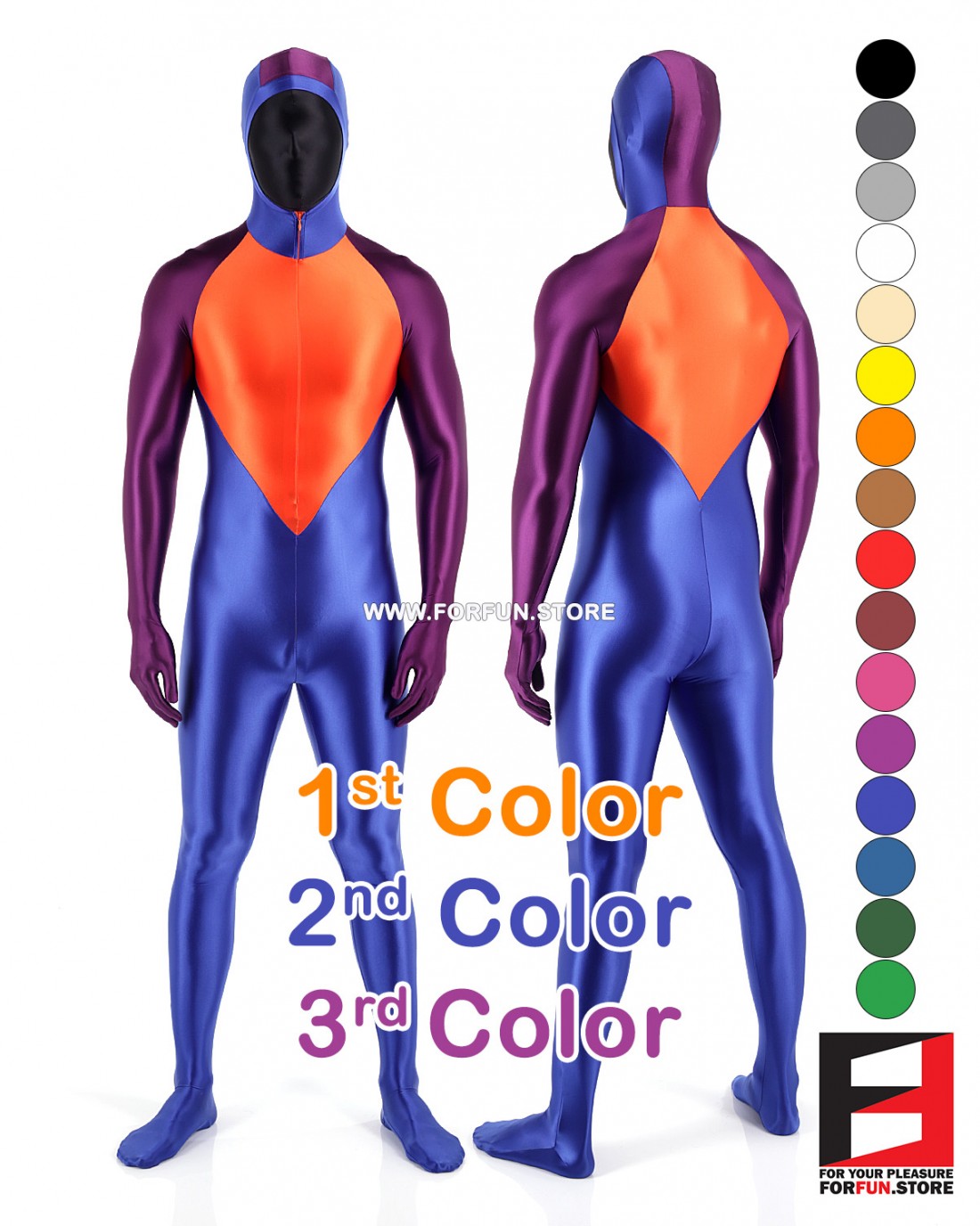 Spandex Slick Playsuit | FORFUN Bangkok