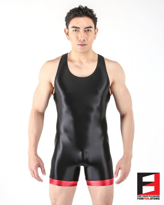 SPANDEX SLICK PLAYSUIT WRESTLE PW02-01