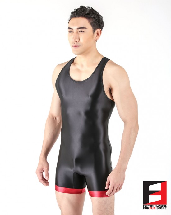 SPANDEX SLICK PLAYSUIT WRESTLE PW02-01