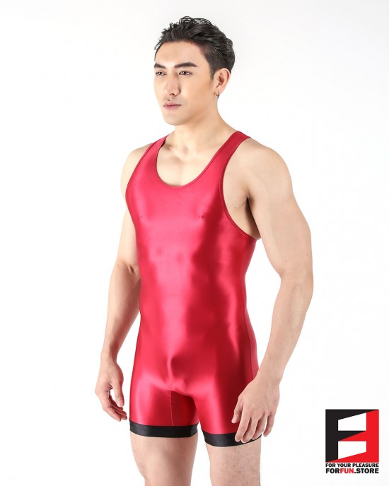 SPANDEX SLICK PLAYSUIT WRESTLE PW02-08