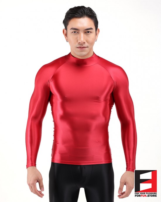 SPANDEX SLICK SHIRTS RED SHA01