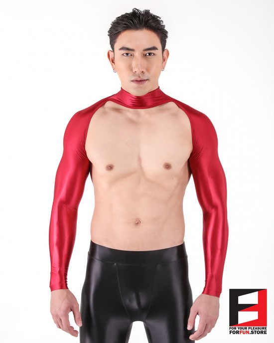 SPANDEX SLICK BODYLESS SHIRTS RED SHB02