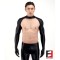 SPANDEX SLICK BODYLESS SHIRTS WITH GLOVES BLACK SHBG02