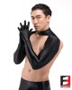 SPANDEX SLICK BODYLESS SHIRTS WITH GLOVES BLACK SHBG02