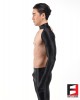 SPANDEX SLICK BODYLESS SHIRTS WITH GLOVES BLACK SHBG02