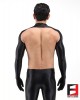 SPANDEX SLICK BODYLESS SHIRTS WITH GLOVES BLACK SHBG02