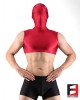 SPANDEX SHINY CROP RED WITH MASK SHCM01