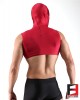 SPANDEX SHINY CROP RED WITH MASK SHCM01